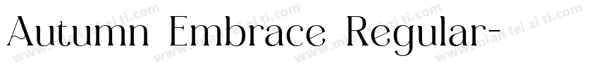 Autumn Embrace Regular字体转换